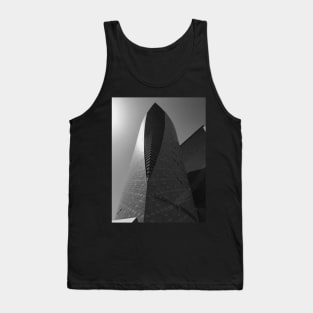 Black and white skyscraper in Japan Tank Top